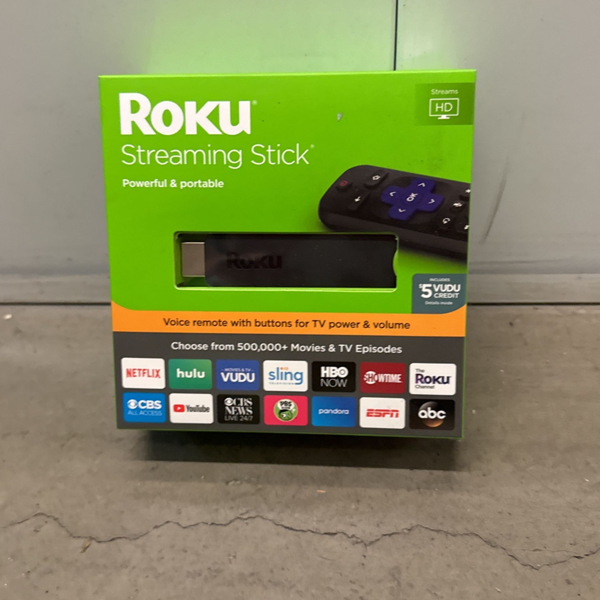 Roku 3800RW Streaming Stick GEN6 with Voice Remote - Black