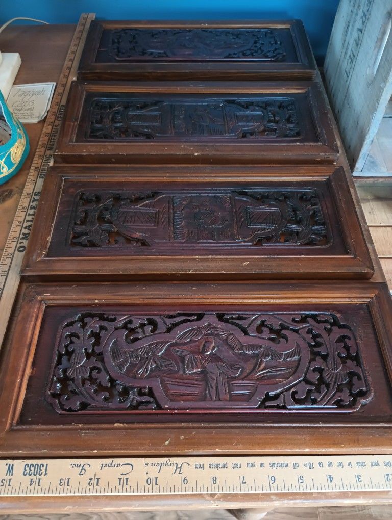 Antique Asian Panel
