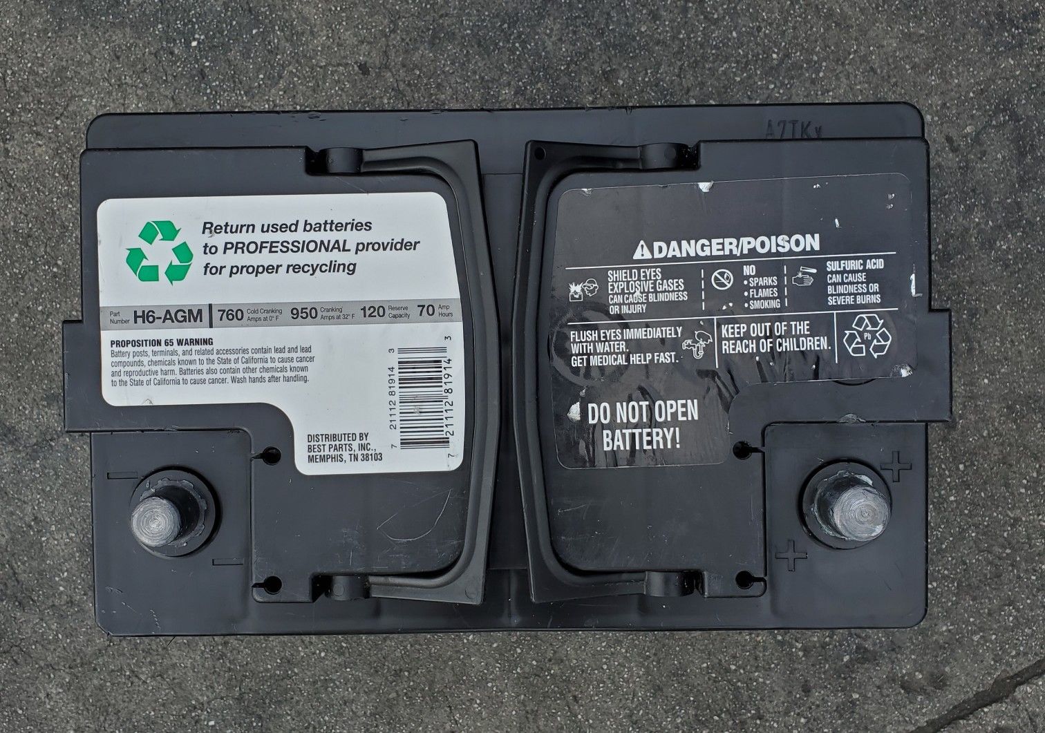 H6AGM Car Battery Group Size 48 Duralast Platinum for Sale in South Gate, CA OfferUp