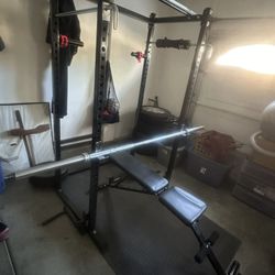 Squat Rack With Bench