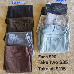 Mens Hollister & RSQ Jeans