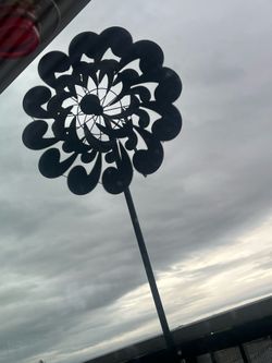 Metal yard art
