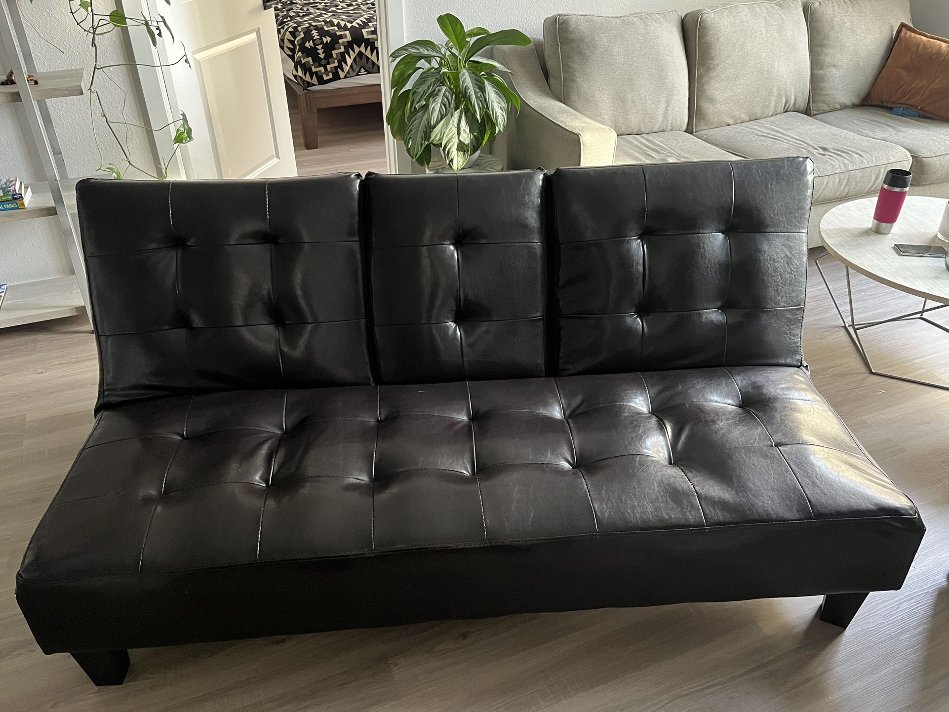 Reserved - Dark Brown Sofa, Couch Leather Imitation Stylish