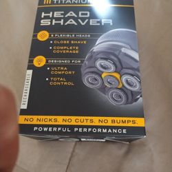 Micro Touch Titanium Head Shaver With Five Flexible Blades