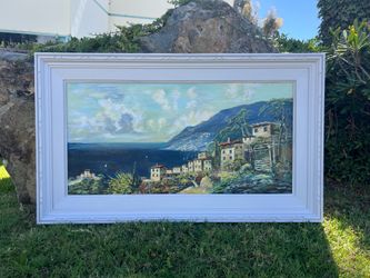 Vintage Oil Painting Large 44x26