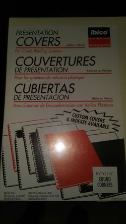 Pack of 100 Ibico Presentation Covers for Comb Binding Systems