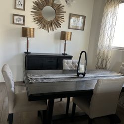 Dining Room Table W/chairs and Sideboard $700