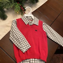Red Baby Vest Carter Size 9 Months (new) 