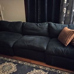 Navy Blue Couches & Runner rug