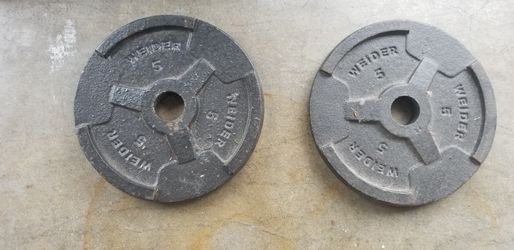 Set of 5lbs for olympic bar