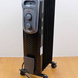 1,500-Watt Oil-Filled Radiant Electric Space Heater with Thermostat
