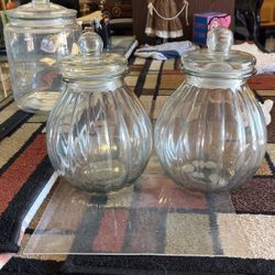3 Glass Jars