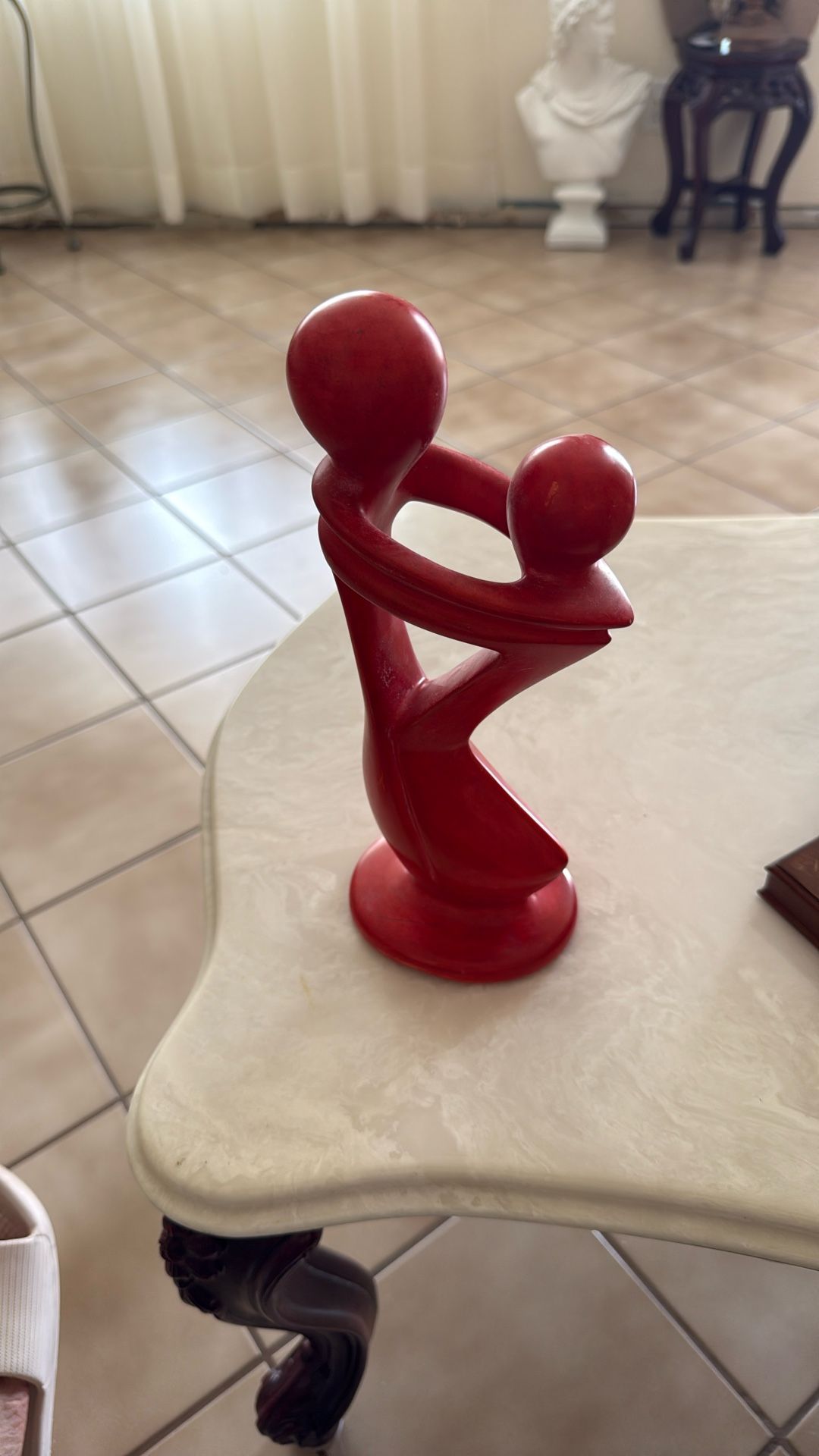 Men And Women Porcelain Statue 4inches 1/2 Wide By 10 Inches 1/2 Tall
