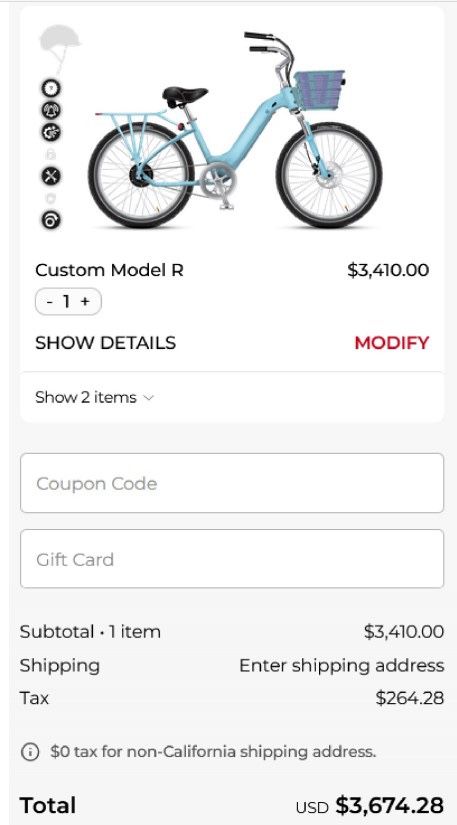 New Electric Bike Co. Model R Custom “Island Paradise”