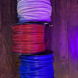 500ft White red blue 12 awg electric stranded copper wire for electrical commercial construction ADU
