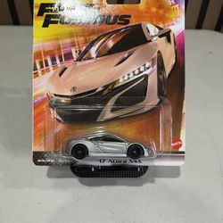 2022 Hot Wheels 1:64 '17 Acura NSX Fast and Furious Model HCP30