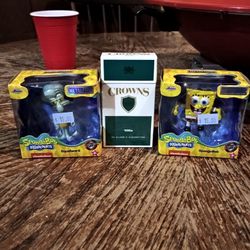 Metalfigs Die Cast SpongeBob SquarePants And Squidward Sealed In Boxes