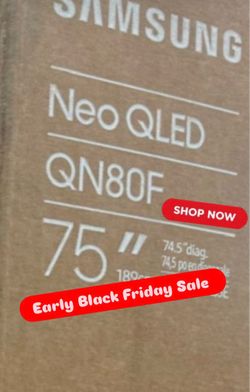 Samsung - 75” Class QN80F Series Neo QLED Mini LED 4K UHD SamsungVision AI Smart Tizen TV