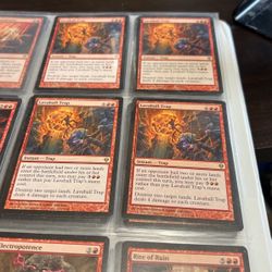 Mtg 4x lava Ball Trap Mint Raare Zendikar 