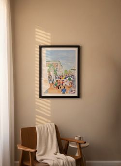 Signed Barbara Westman Columbia Magazine June 1988 Framed Art Print