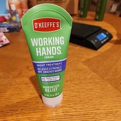 O'Keeffe's Working Hands Night Treatment Hand Cream; 3 oz Tube