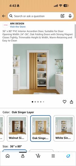 Brand new accordion door