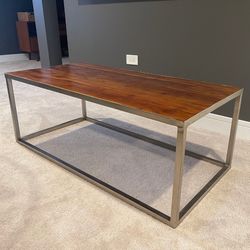 Wood/Metal Coffee Table 