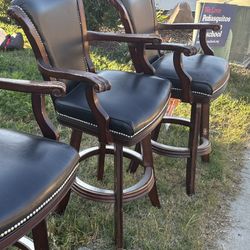 Two Matching Bar Stools (loose foot rails)