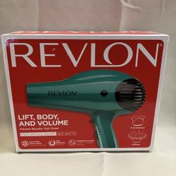 Revlon 1875W Ionic Hair Blow Dryer W/ Diffuser & Concentrator In Green 