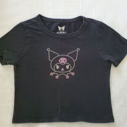 Kuromi Rhinestone Graphic Baby Tee