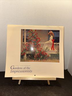 1991 Gardens of the Impressionists Pomegranate vintage art calendar