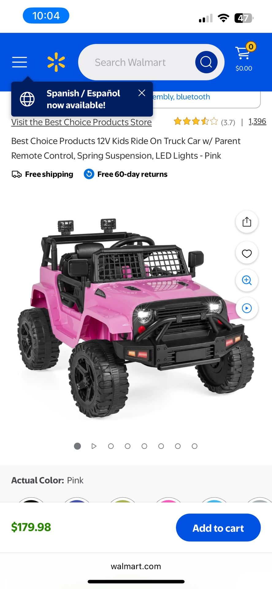 Best Choice Kids Ride Truck With Remote Control Driving For