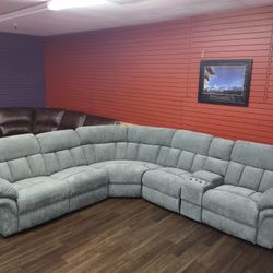 MANUAL RECLINING SECTIONAL SOFA SET