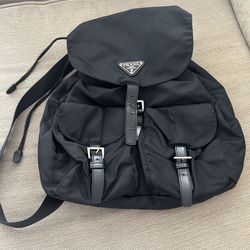 Authentic Prada Re-Nylon Drawstring Backpack