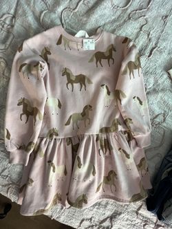 Girls H&M Sweater Dress Soft Pink $4