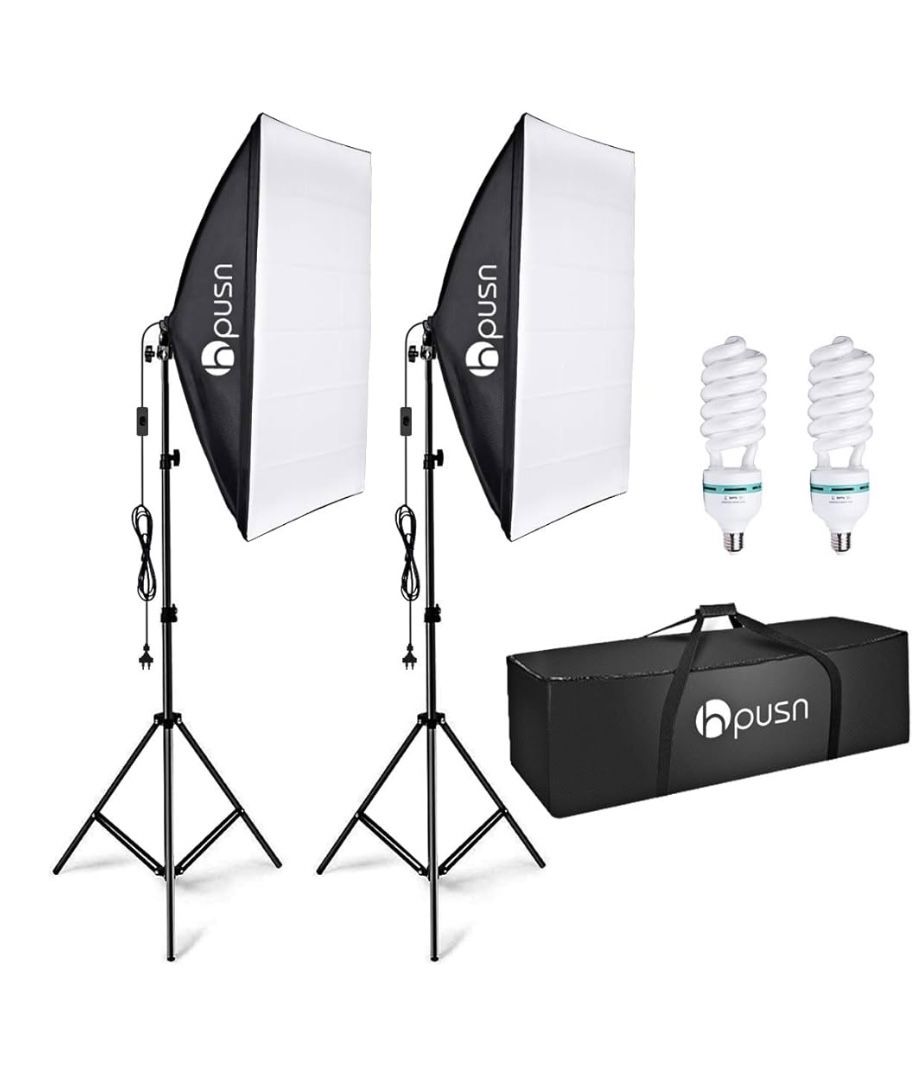 HPUSN Softbox Lighting Kit: