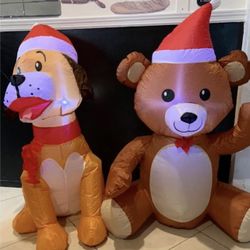 Adorable Christmas inflatable’s to celebrate the holiday season for porch, driveway, deck, yard