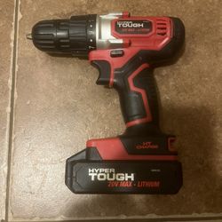 Power Drill With Battery, Hyper Tough 