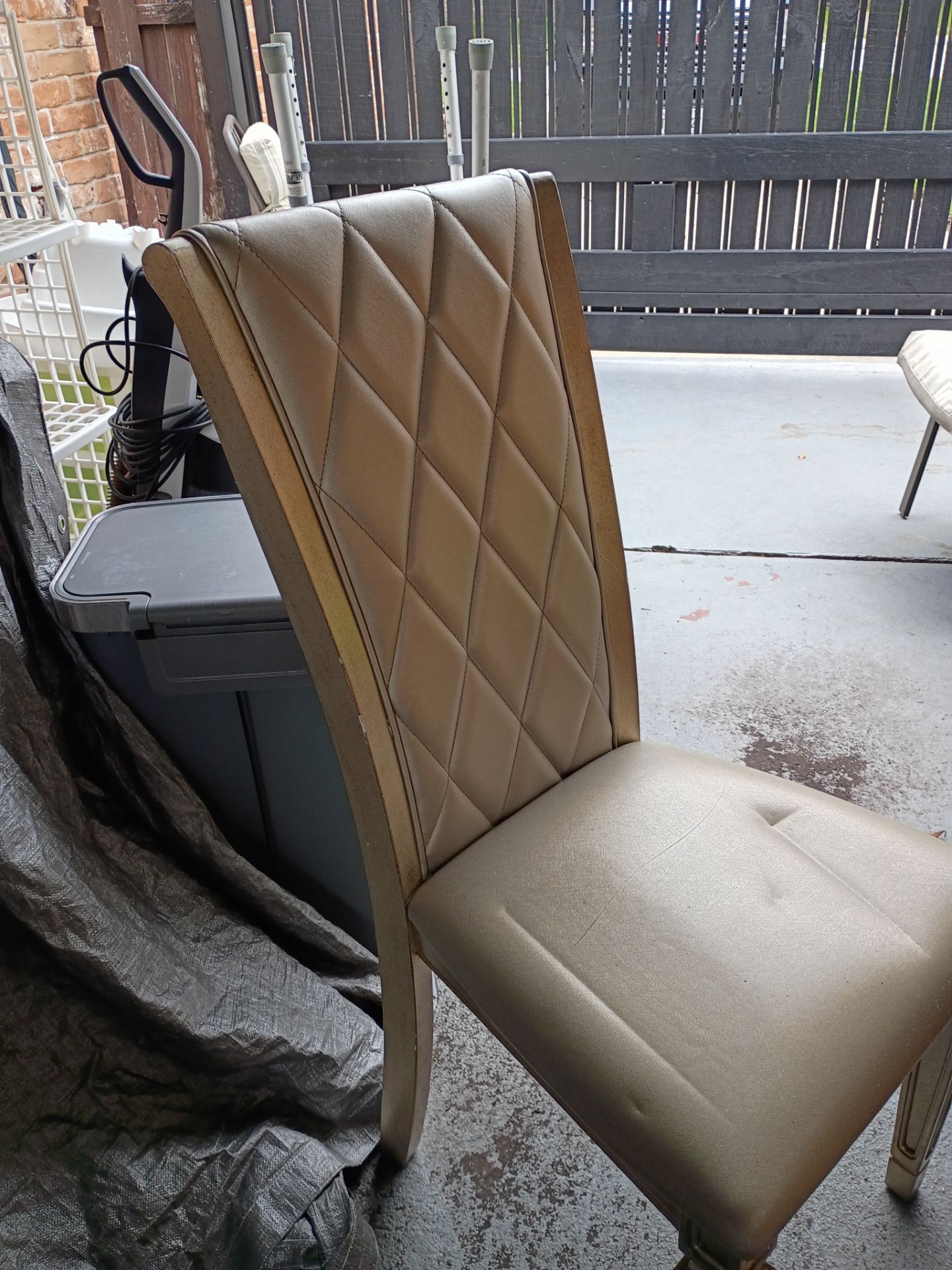 I have six wooden chairs I'm going to take 60 bucks for all six not new one normal wear