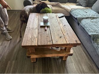 Rustic coffee table homemade