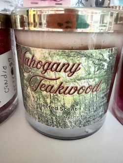 Mahogany Teakwood Scented Candle