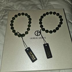 14k Jade Bead Bracelets 