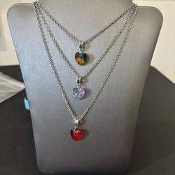 Heart Pendant And Necklace 