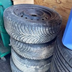 Size 16 4good Snow Tires 3matching  1 Different Tire Pattern 