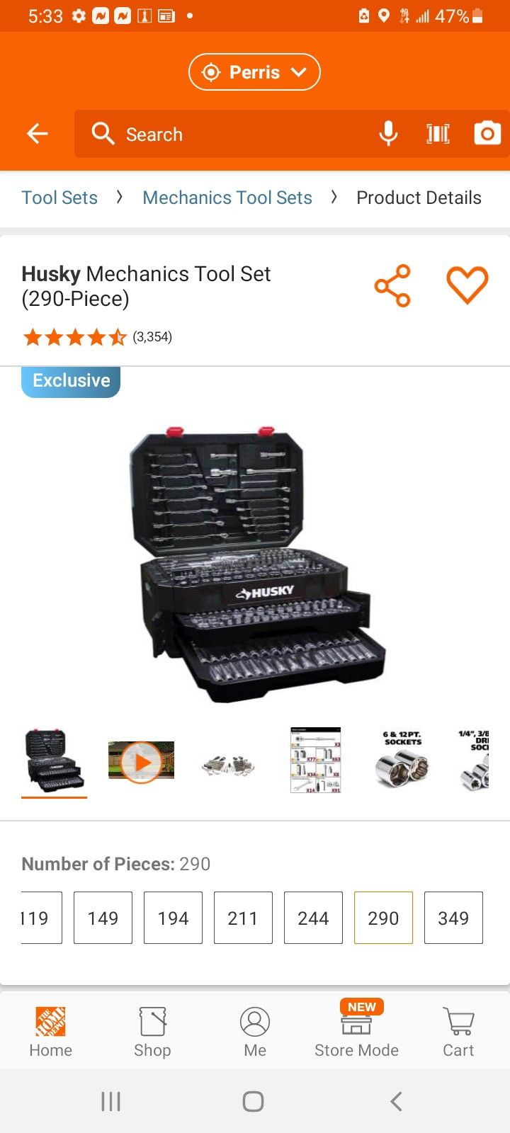 Husky 290 Piece MECHANICS TOOL SET for Sale in Winchester, CA OfferUp