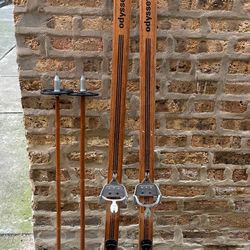Vintage Skis and Poles