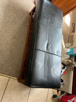 Black ottoman 54” in length