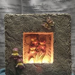 Adorable Floral Light Up Shadow Box
