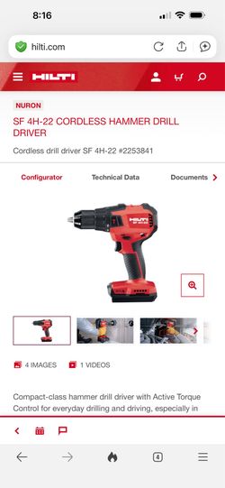 Hilti SF 4H 22 Cordless Hammer Drill Driver