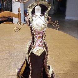 Jewelry Stand Surreal Sculpture Lady Mannequin Fashion Victorian Decor. 16 " 